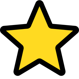 Filled star